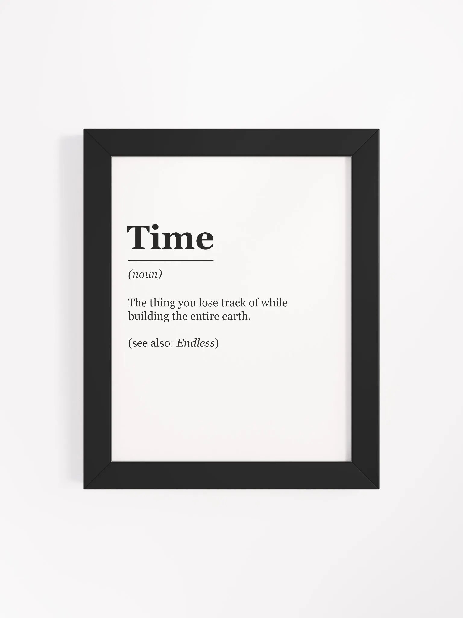 "Time: Defined" Framed Poster product image (4)