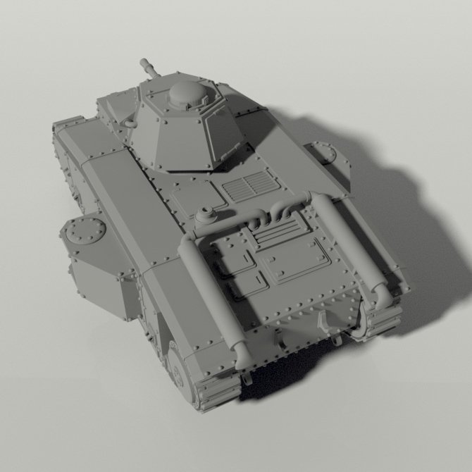 Grim Char B1 Main Battle Tank STLs product image (7)