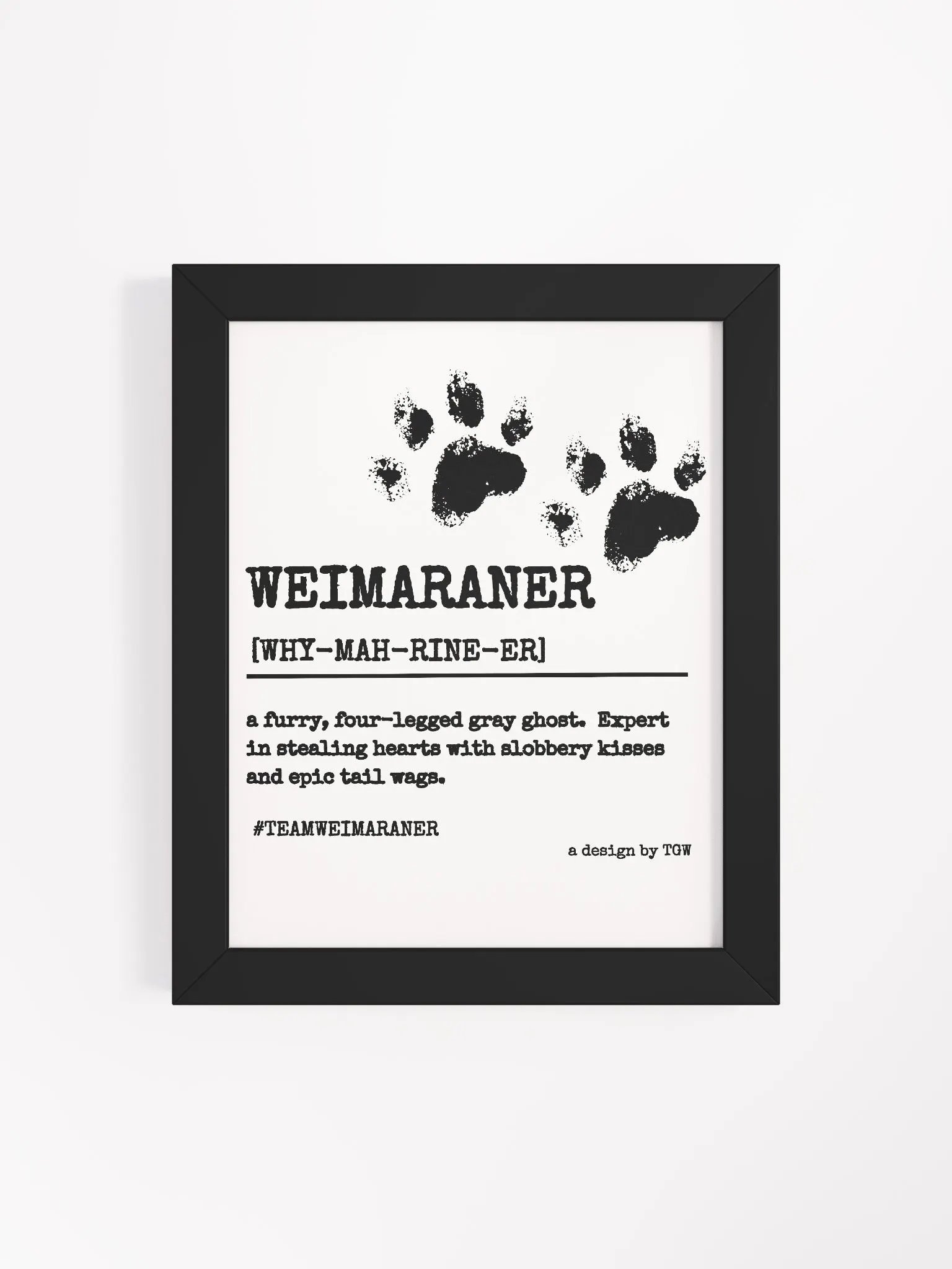 Definition of Weimaraner - Framed Print product image (4)