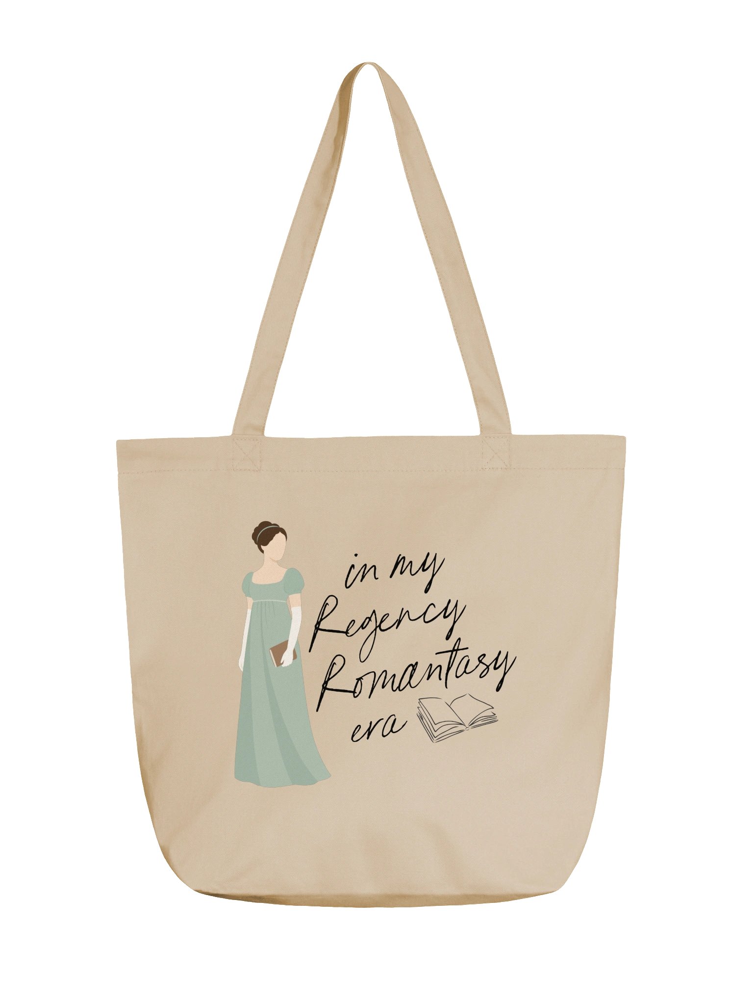 Regency Romantasy Era Econscious Tote Bag | GREEN product image (1)