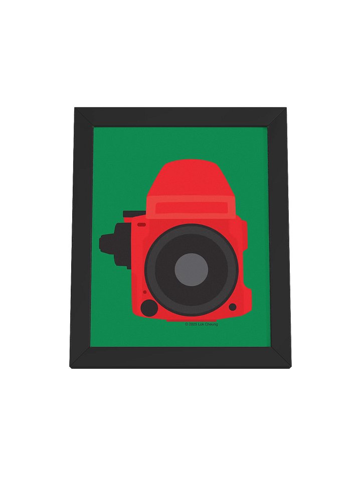 M 645 Red on Green - Framed Poster product image (1)