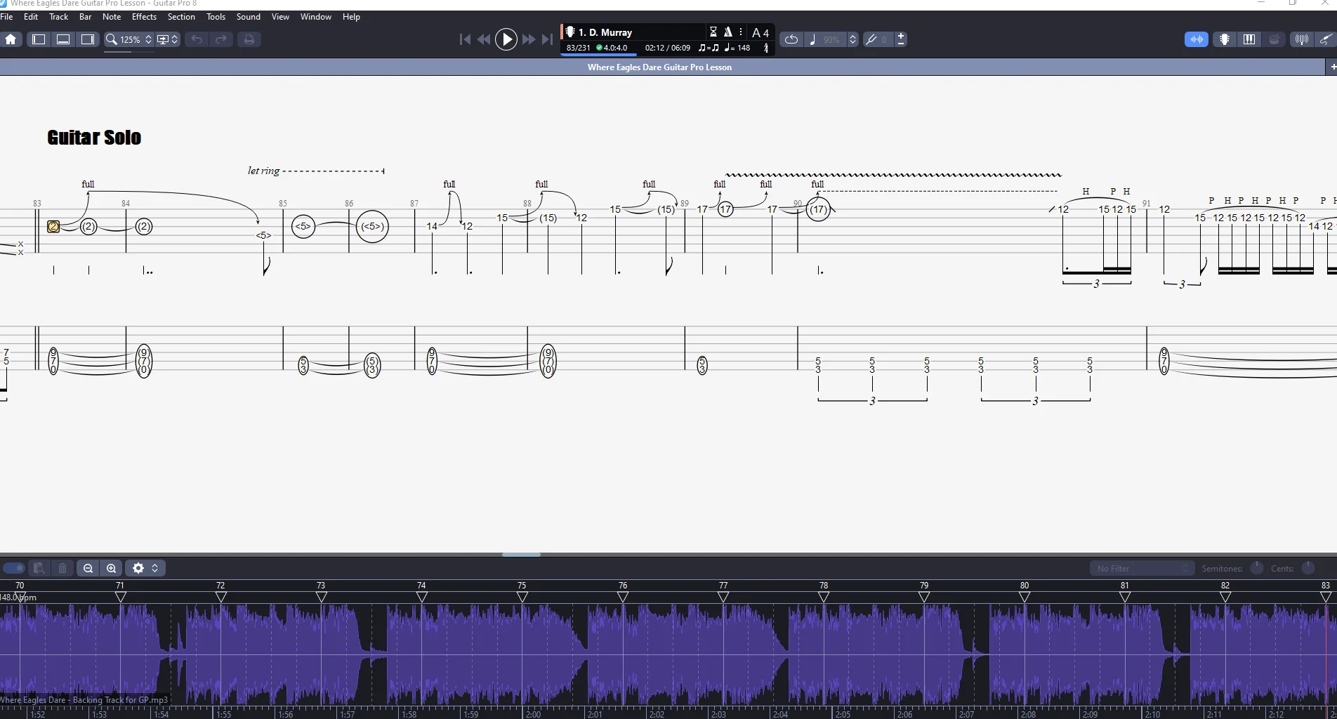 Where Eagles Dare | PDF Tab + Guitar Pro | Iron Maiden product image (3)