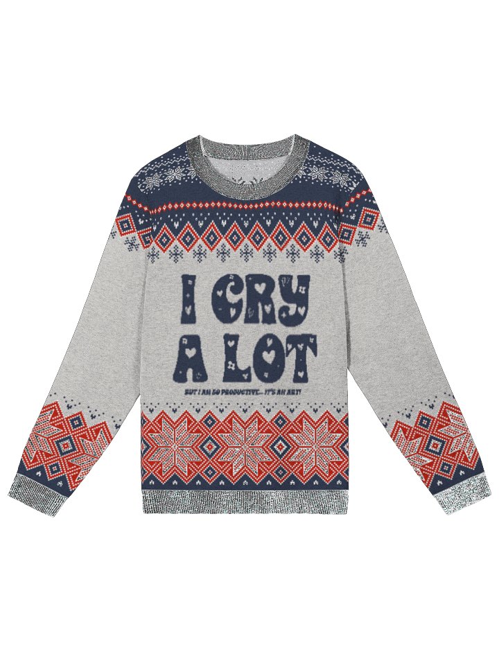 I Cry A Lot on Christmas - Knit Sweater product image (1)