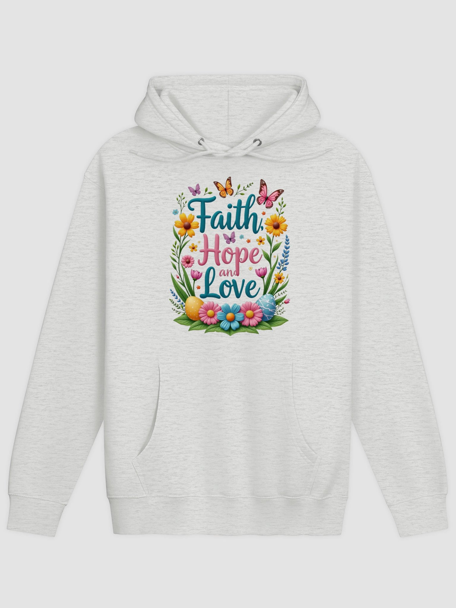 Faith, Hope, and Love Floral Hoodie product image (3)