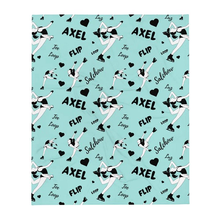Ice Queen-Pattern Blanket - light blue product image (2)