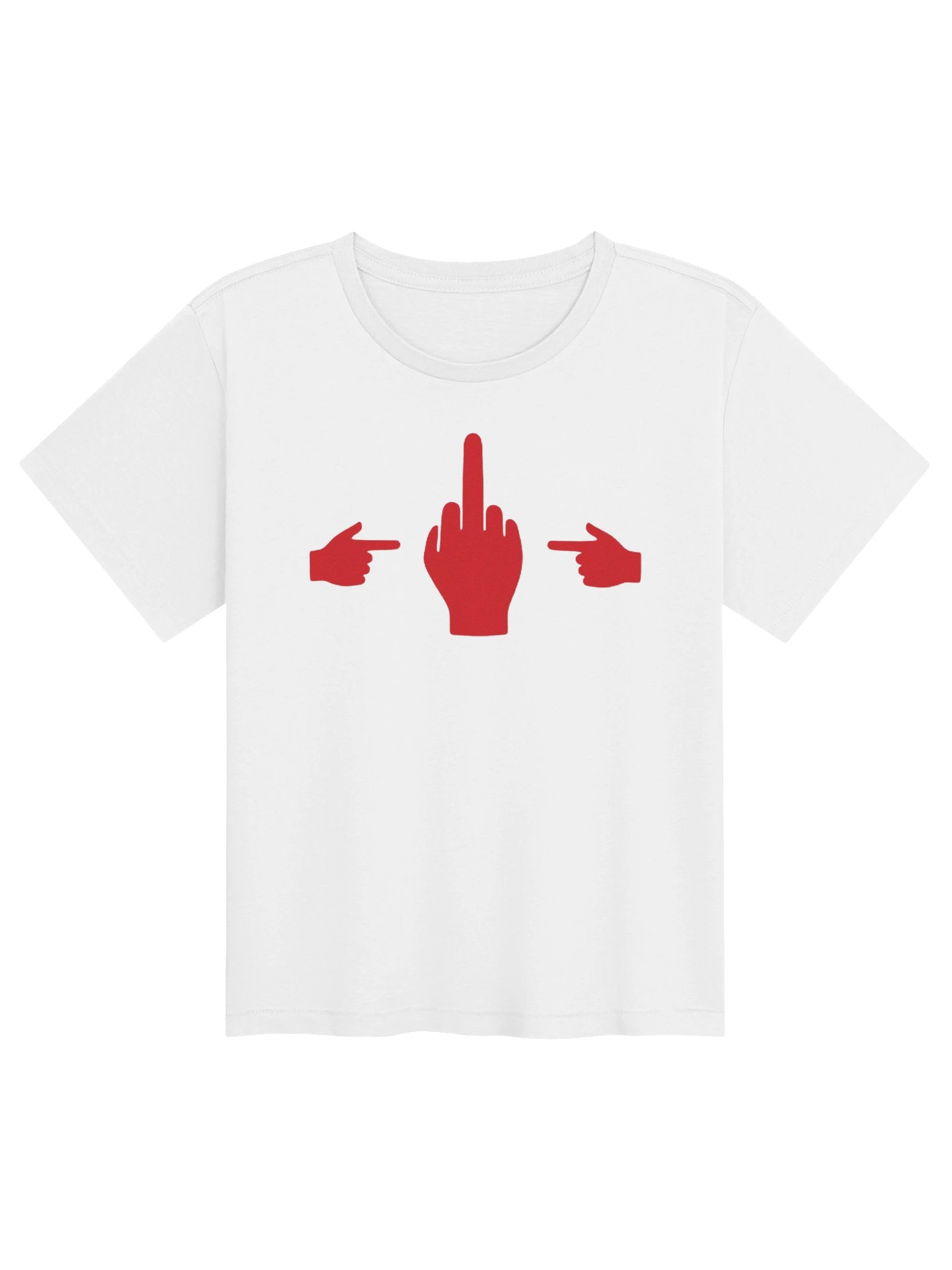 No Middle Finger Point ShopCo Red Women's Tee product image (1)