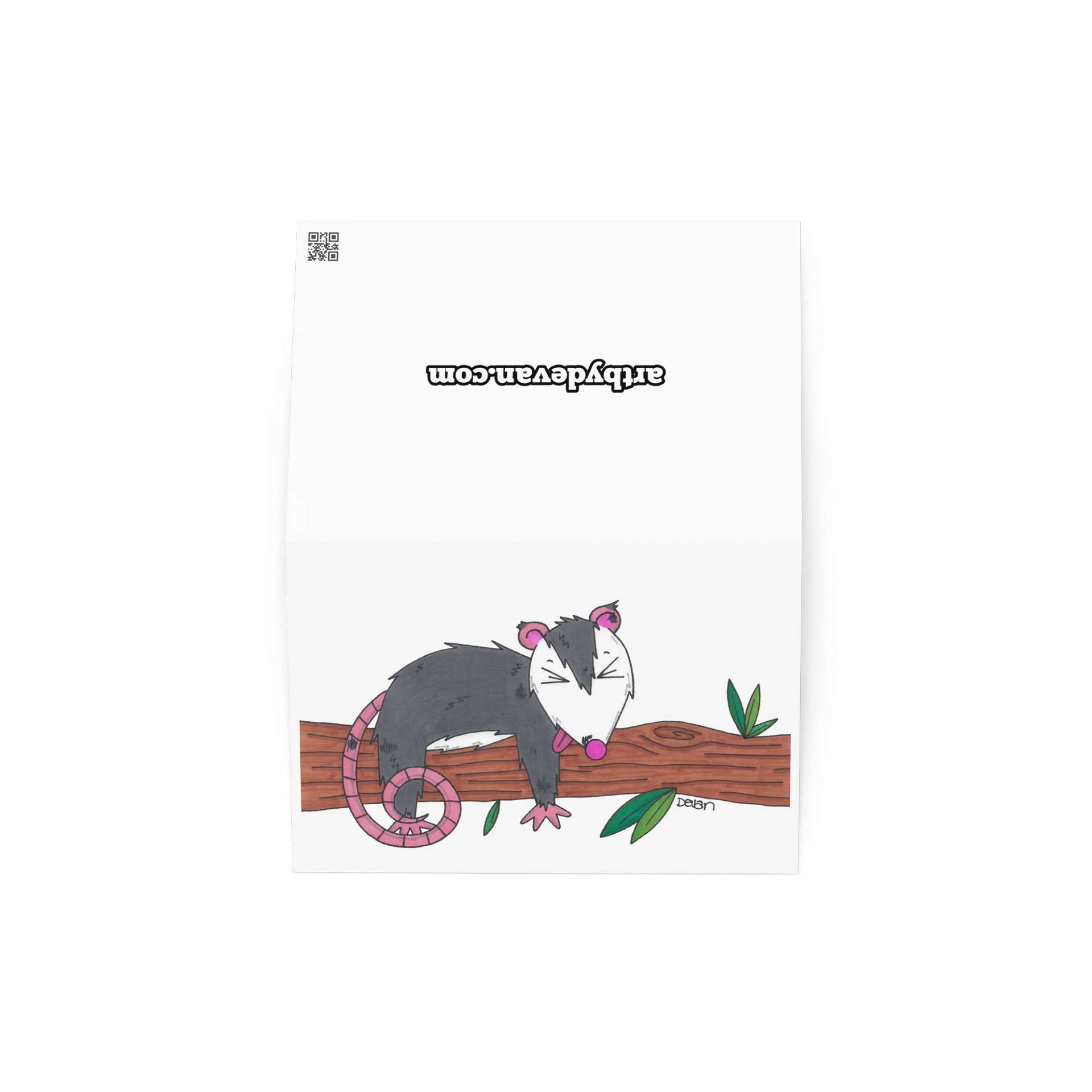 Motivational Animal Card: Opossum product image (2)