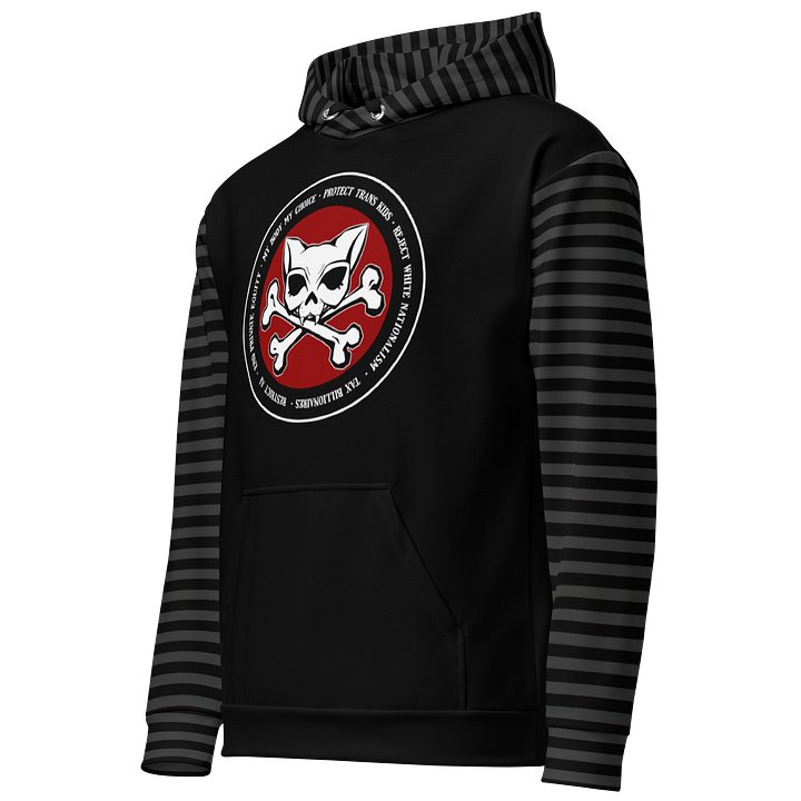 My Politics Kat Skull Striped Hoodie product image (2)