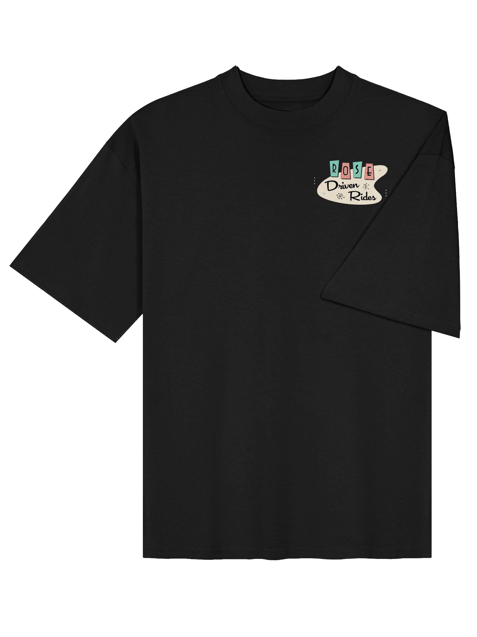 Rose Driven Rides Retro Logo Oversized Tee product image (4)