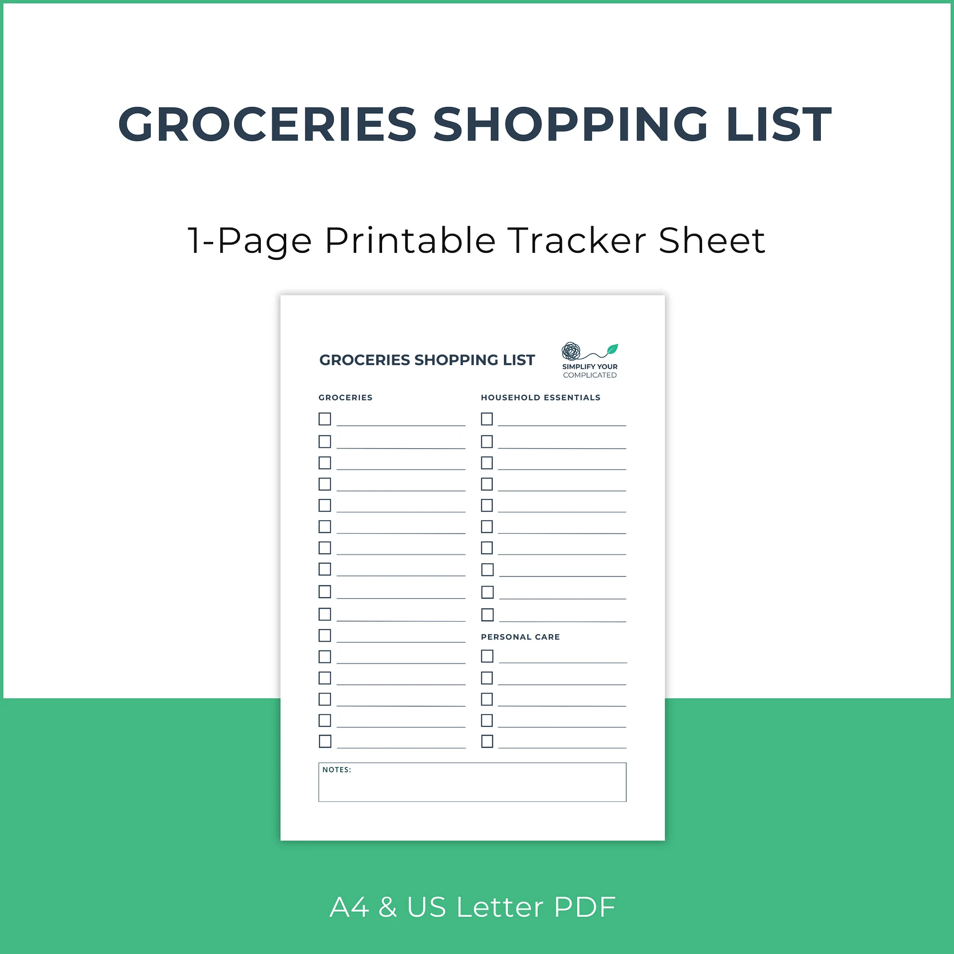 Groceries Shopping List product image (1)