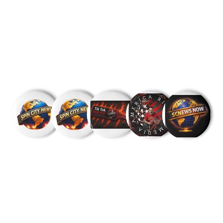 Spin City News Pin Button Set product image (1)