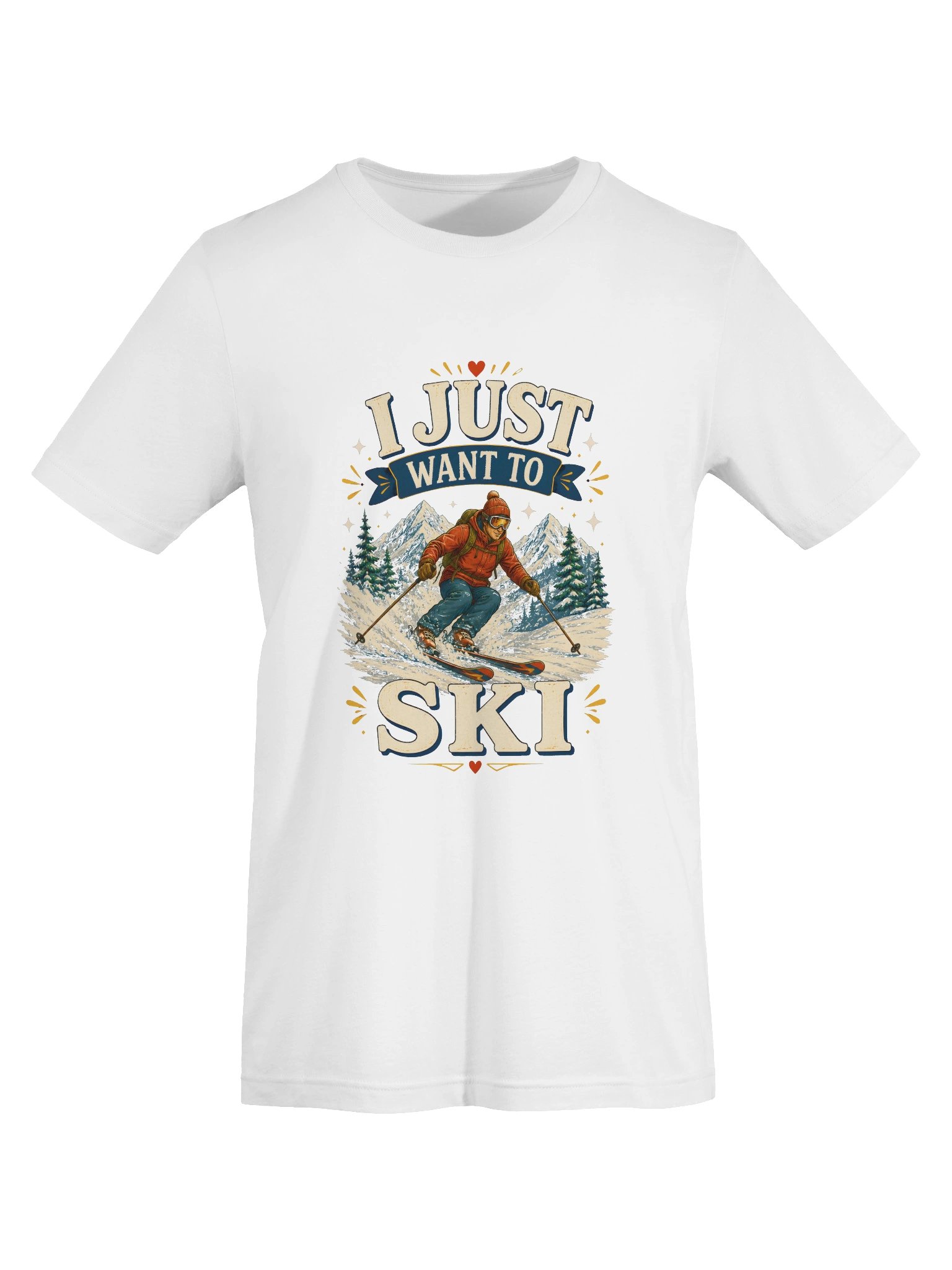 I Just Want To Ski Tee product image (41)