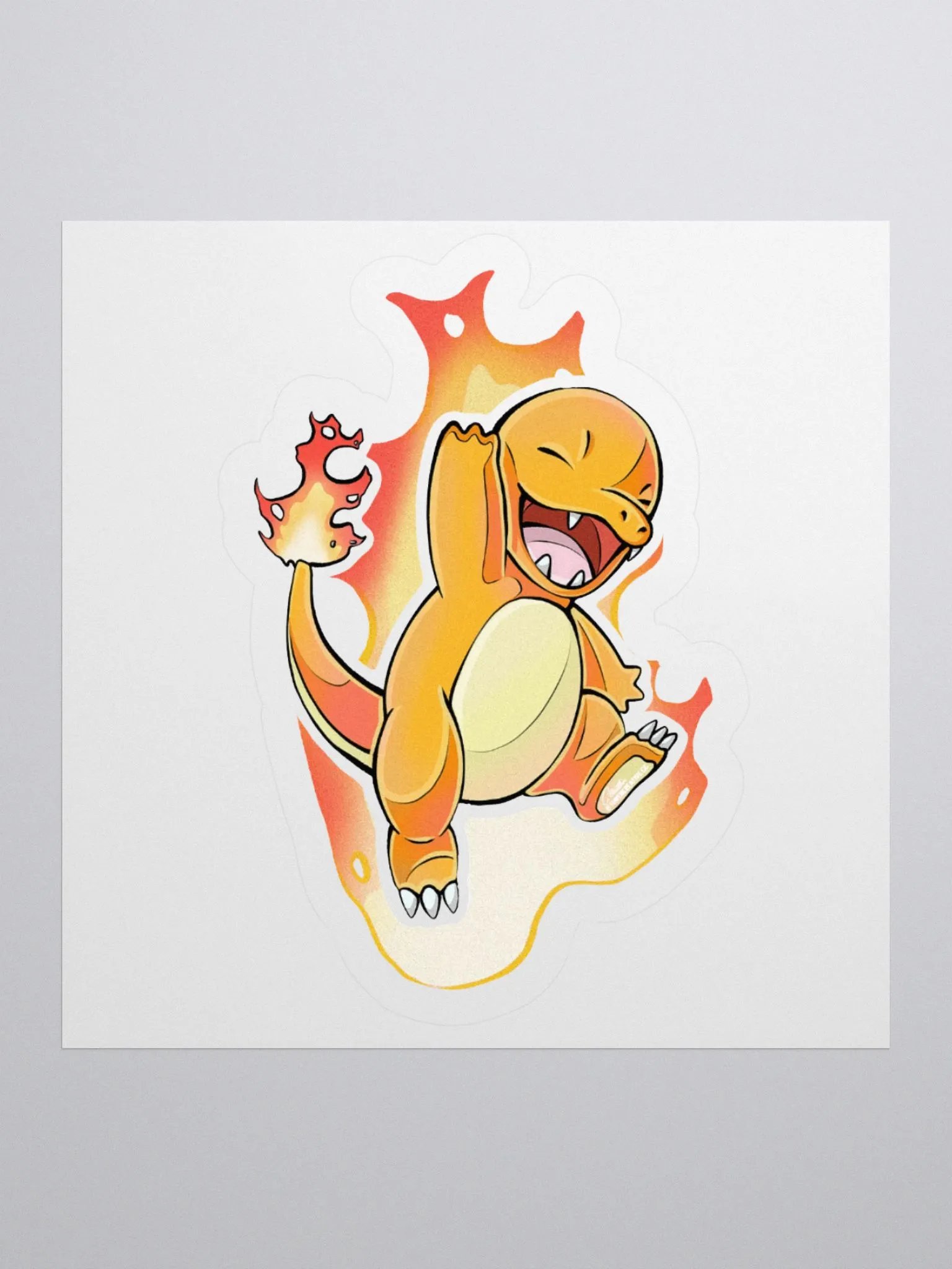 "OG Charmander" Kiss-Cut Sticker product image (7)