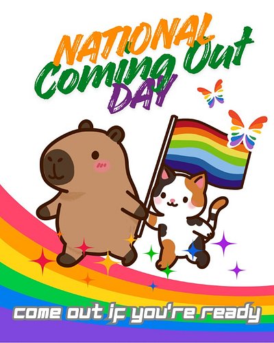 Happy National Coming Out Day! 🏳️‍🌈🏳️‍⚧️

Coming out is personal, and everyone’s journey is different. If you're ready, we ce...
