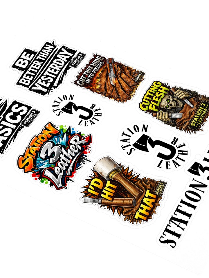 Motivational Leather Crafting Sticker Sheet product image (2)