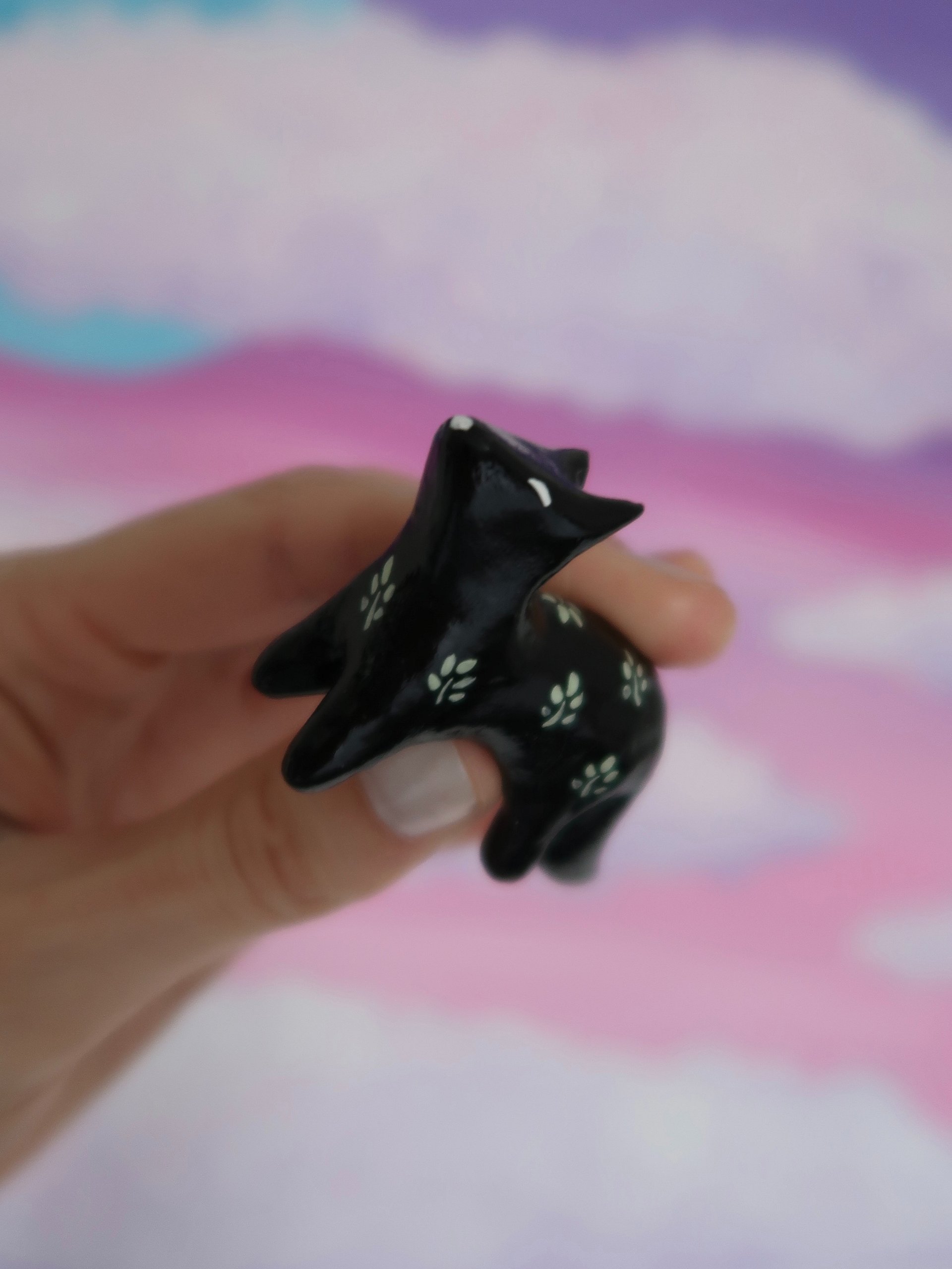 Black Leafy Fox Figurine product image (9)