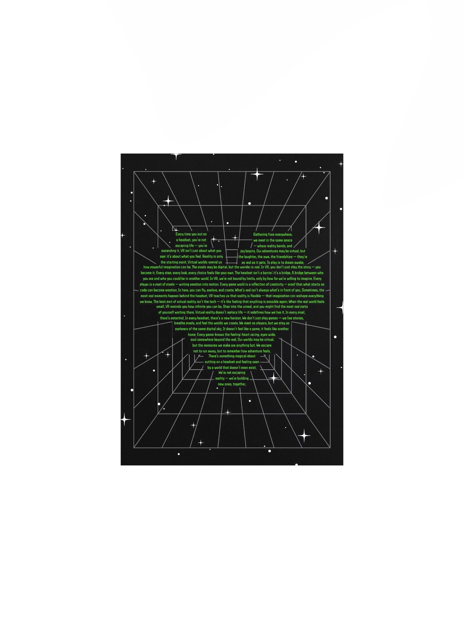 We Love VR Pixel Heart Nostalgic Poster Print product image (1)