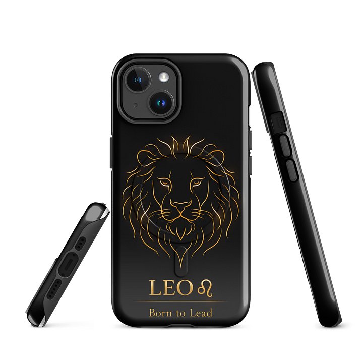 Leo ♌ iPhone Case – Born to Lead | MagSafe Tough Case product image (1)