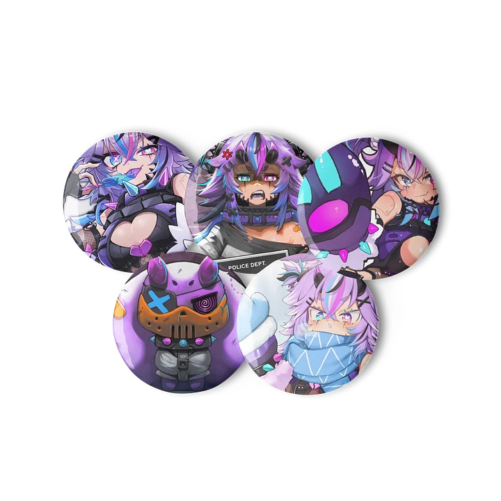 Bunny Pin Buttons Set product image (2)
