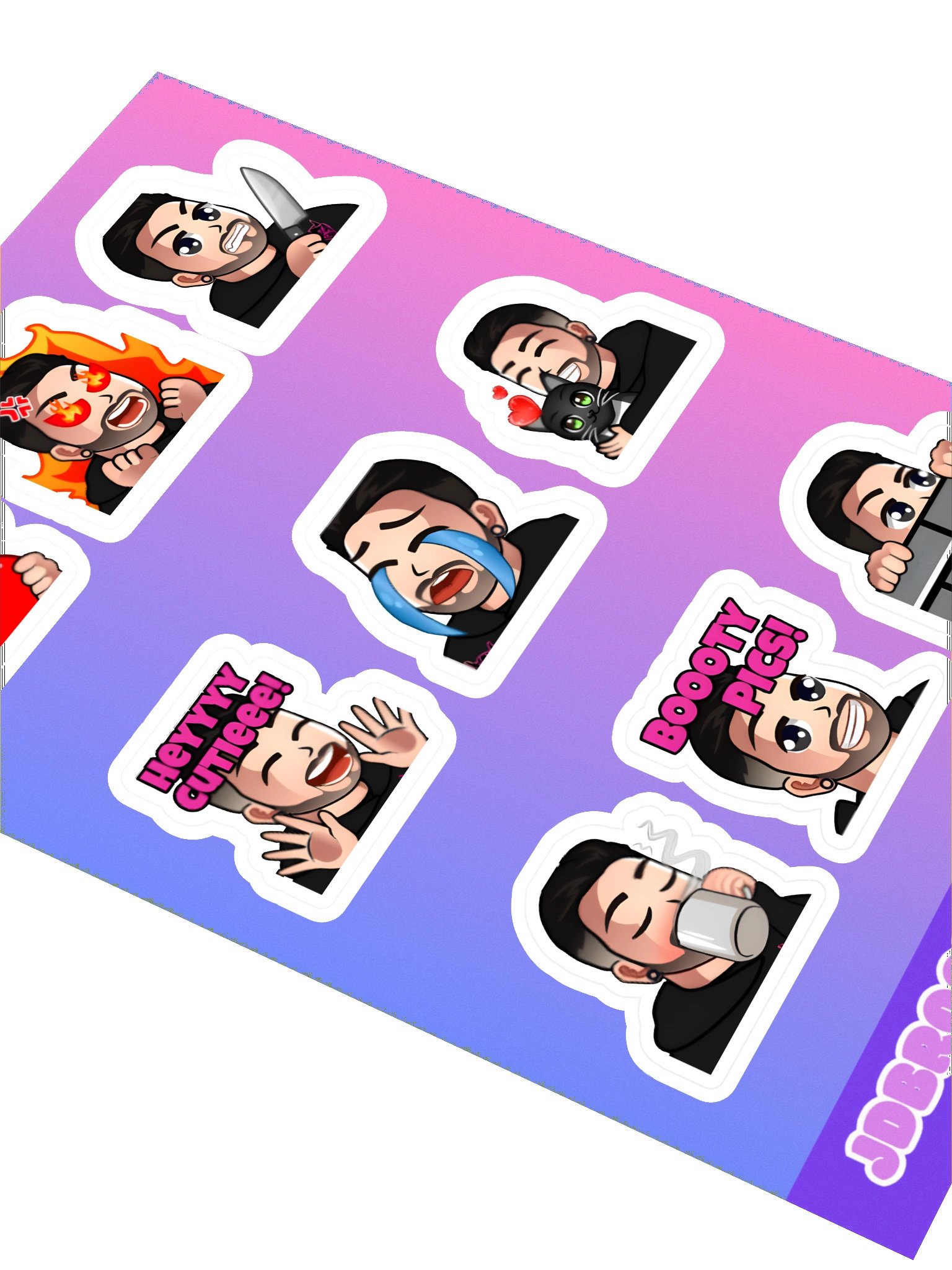 JDBrookz Emote Sticker Sheet #1 product image (3)