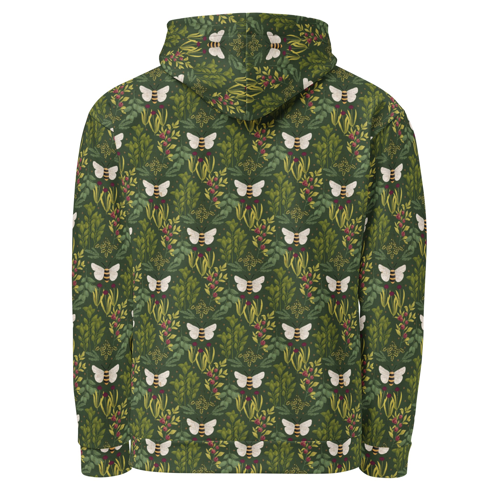 Bees and Foliage Recycled Unisex Hoodie product image (3)