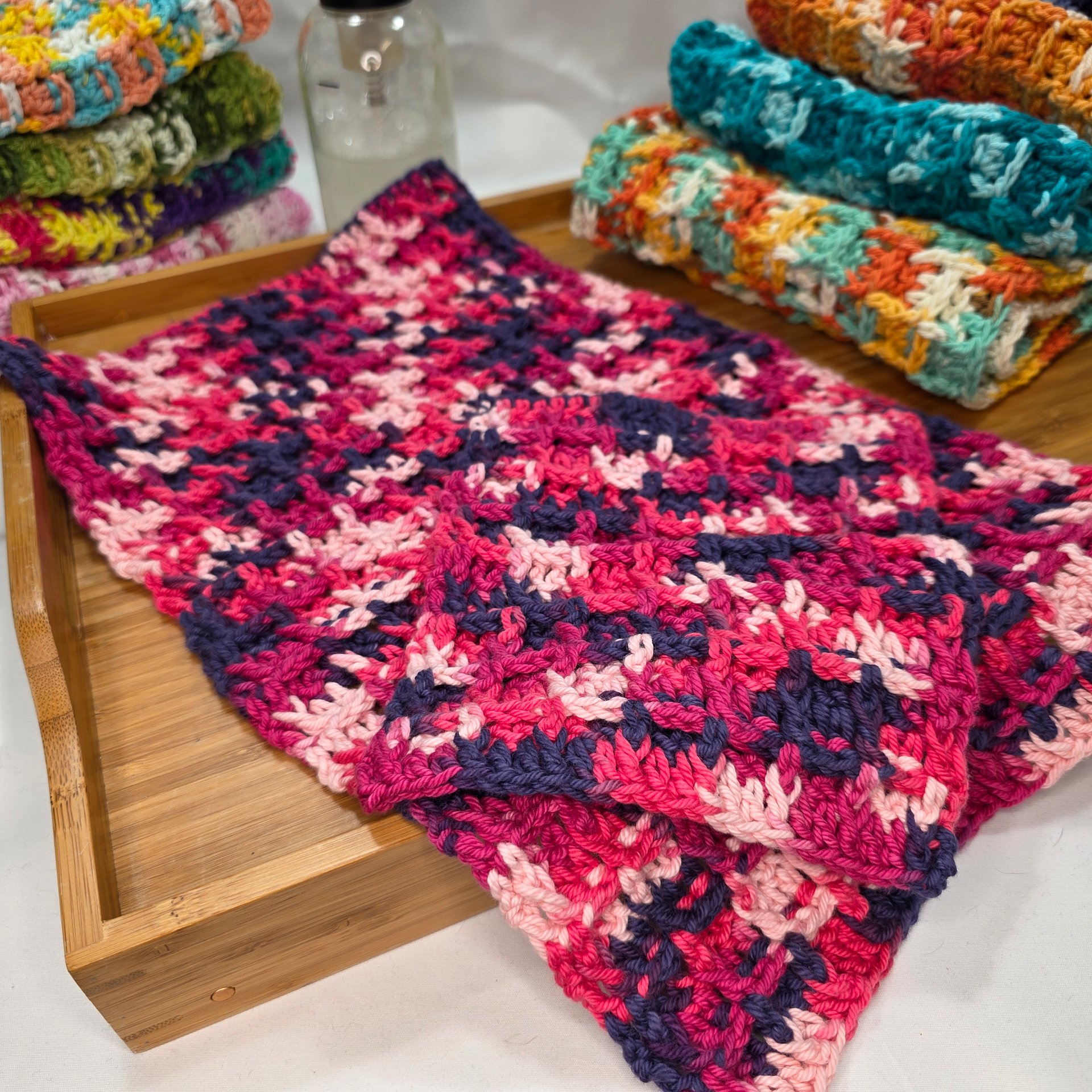 Crochet Cotton Dish Towel Set: Limited Edition Spring Kitchen Decor product image (3)