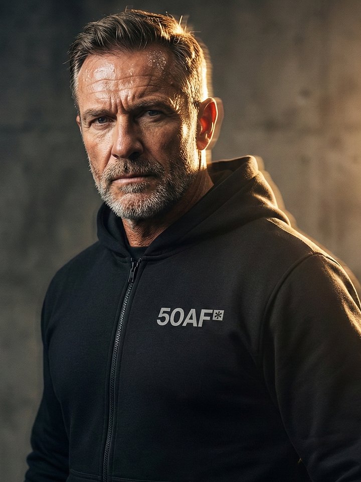 50AF™ Zip Hoodie (Steel Gray) product image (1)