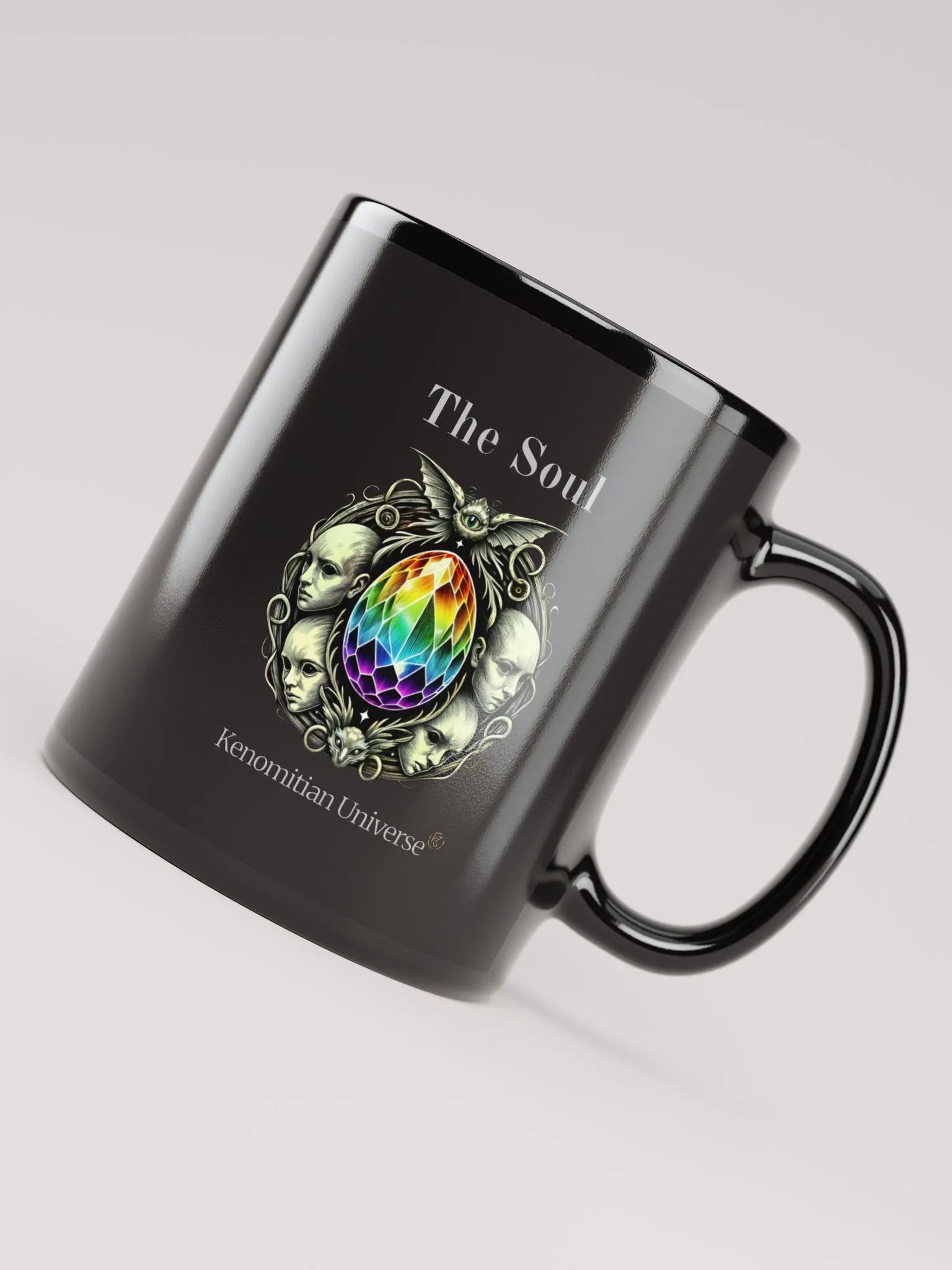 The Soul | Black Glossy Mug product image (1)