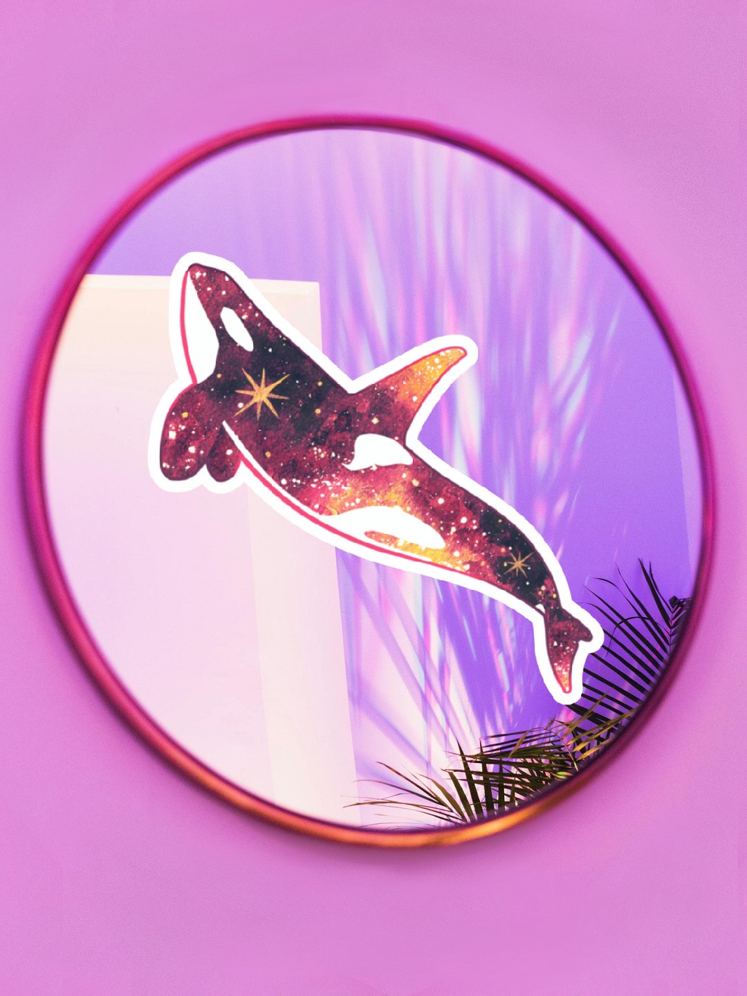 Galaxy Orca - Red Variation Magnet product image (1)