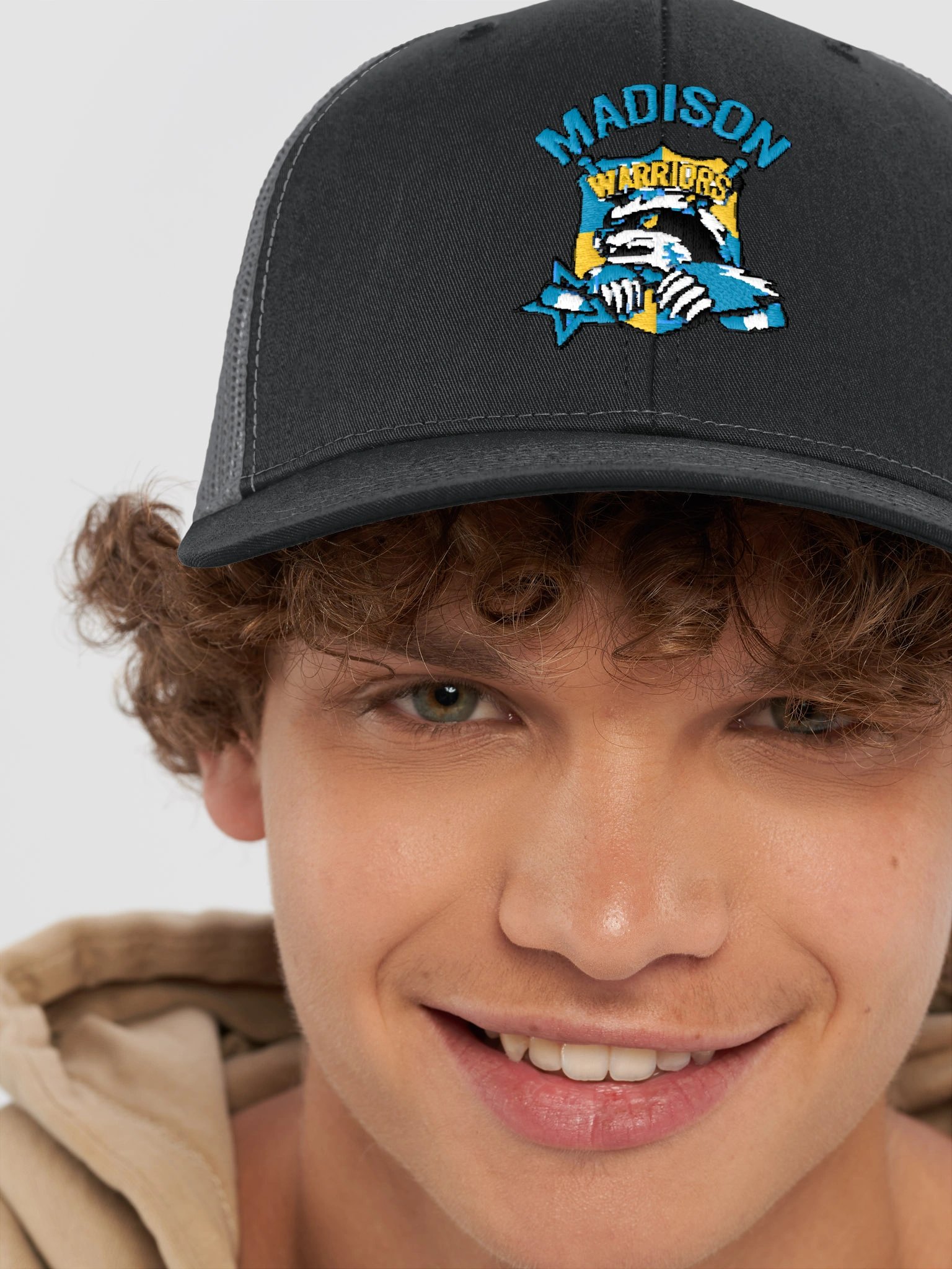 Warriors Hockey Crest Trucker Hat product image (8)