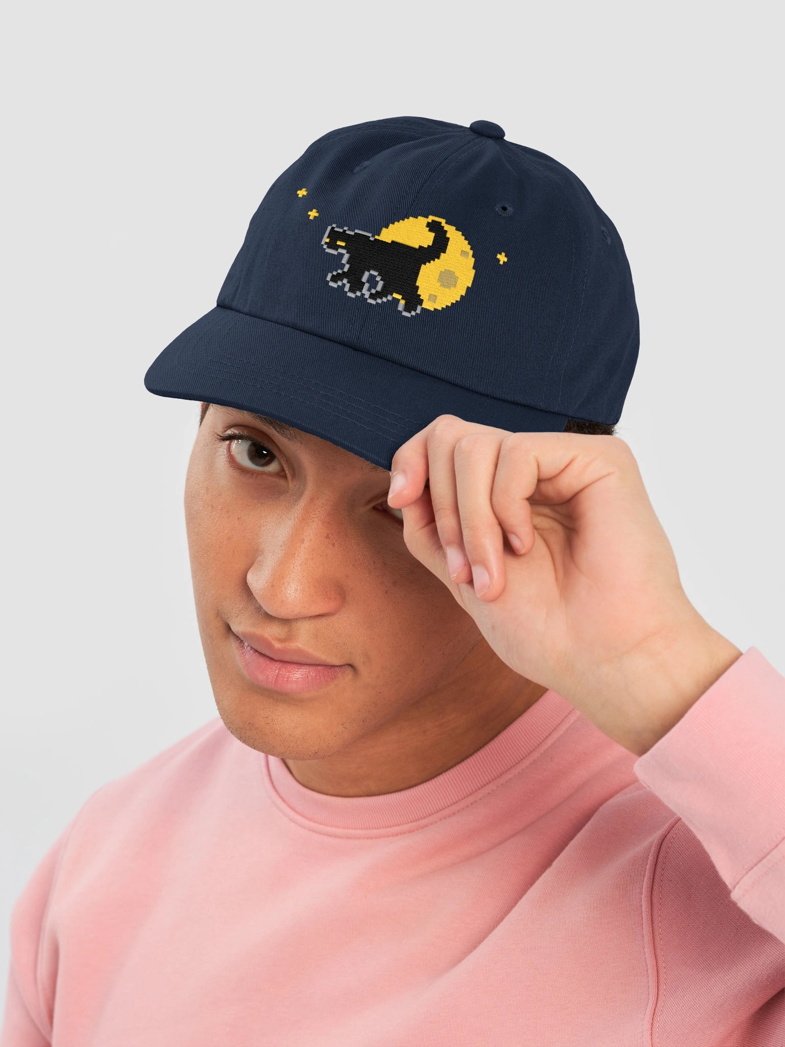 Black Cat and Moon – DENZI Hat product image (5)