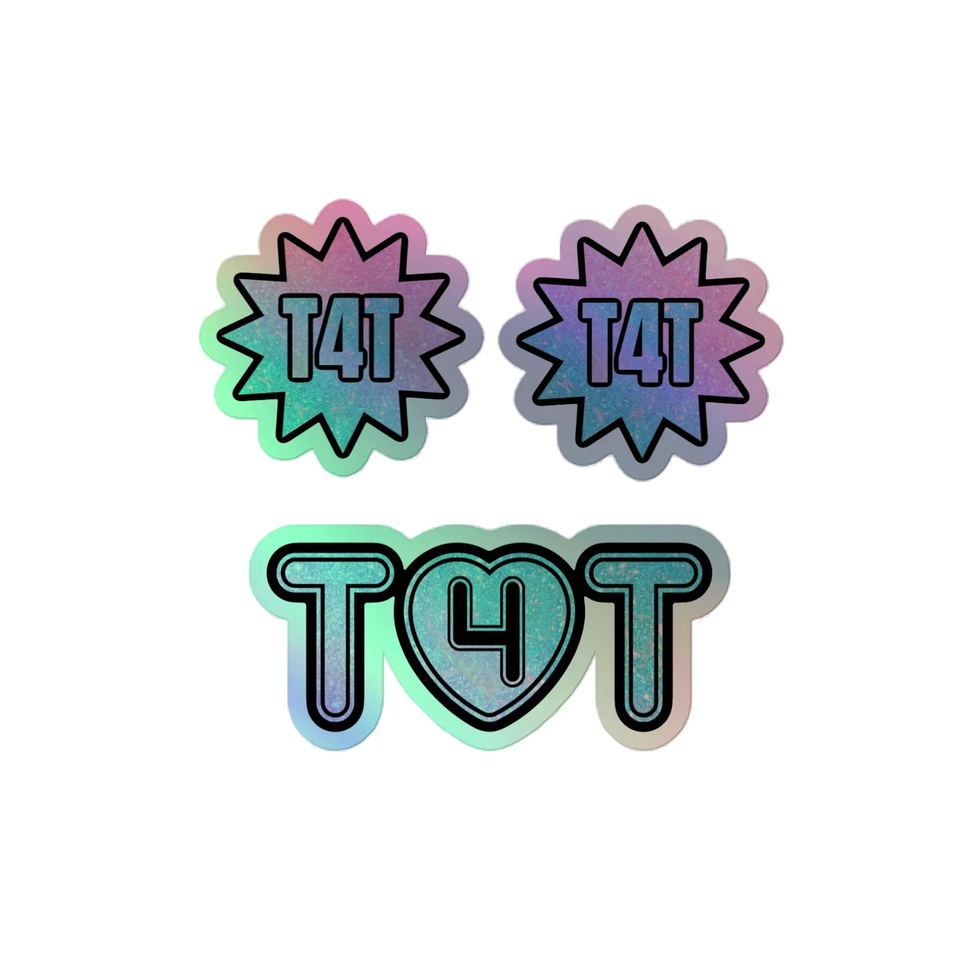 Holographic T4T Sticker Sheet