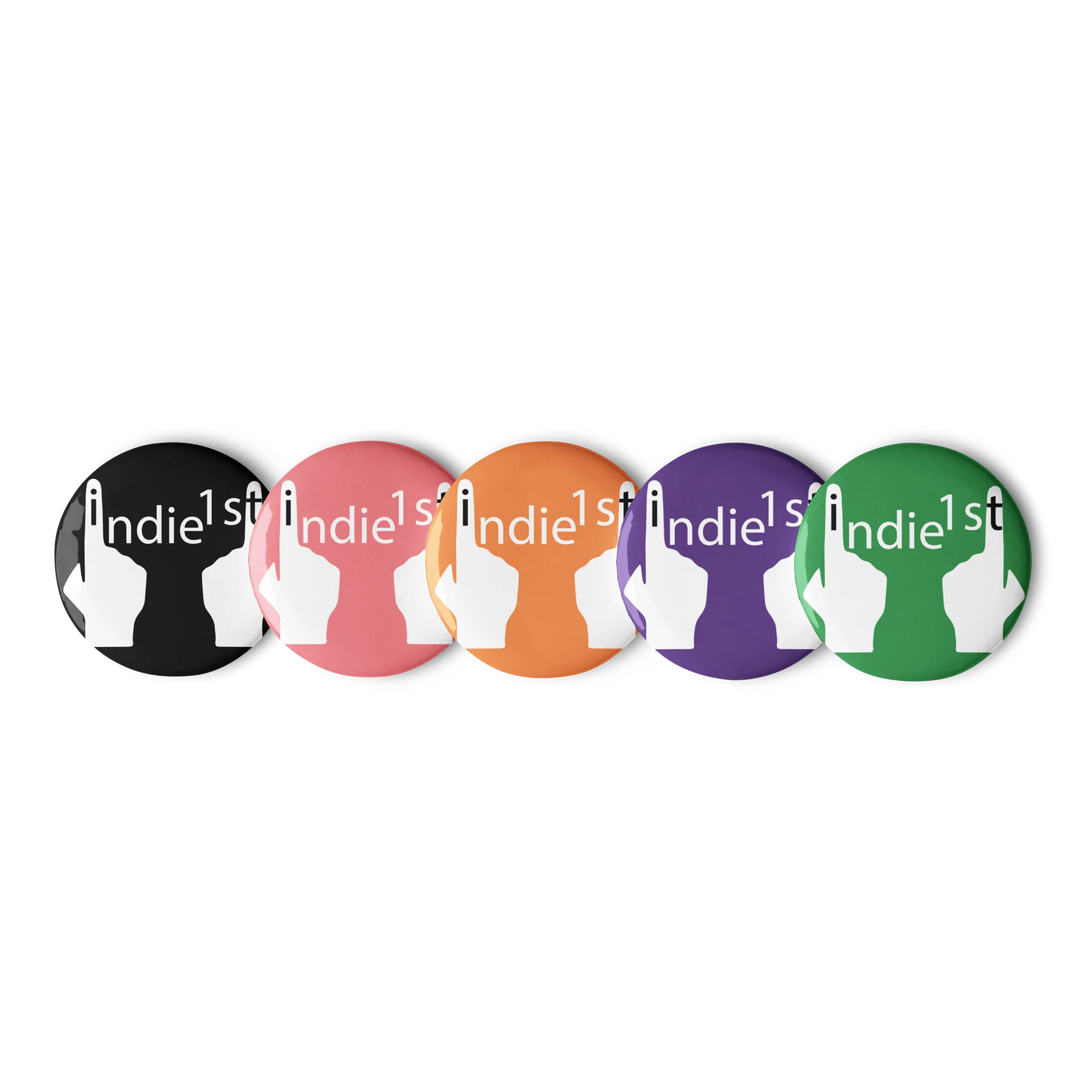 Indie 1st - Pins (Multi-coloured) (Set of 5) product image (1)