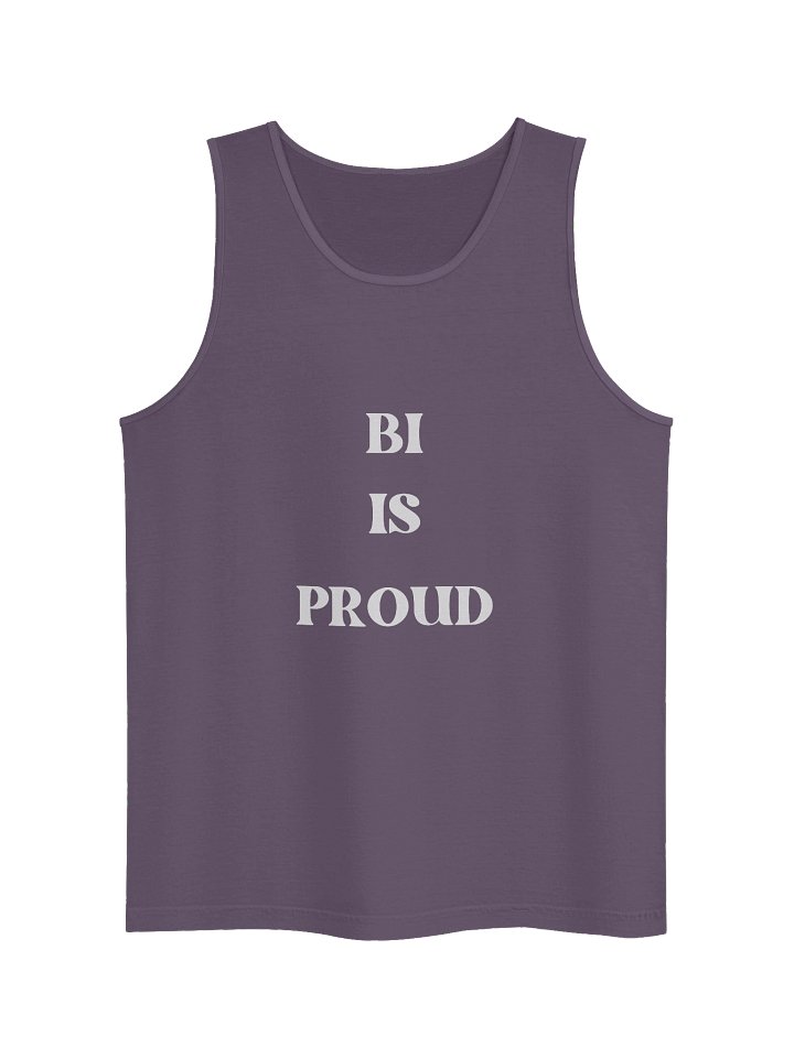 Bi is Proud White Font Retro Pride Tank Top product image (9)