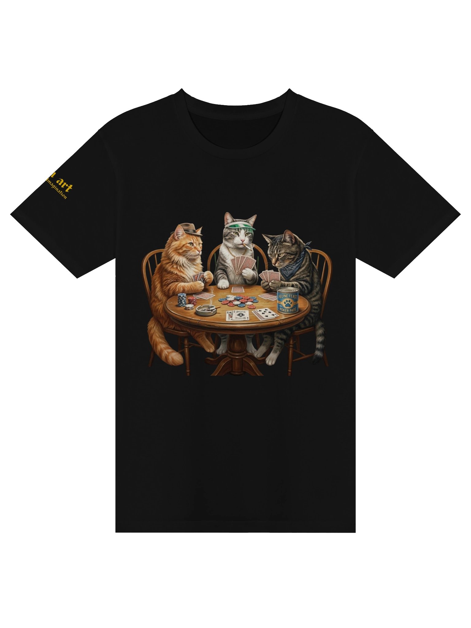 Vintage Cat Poker T-Shirt product image (1)