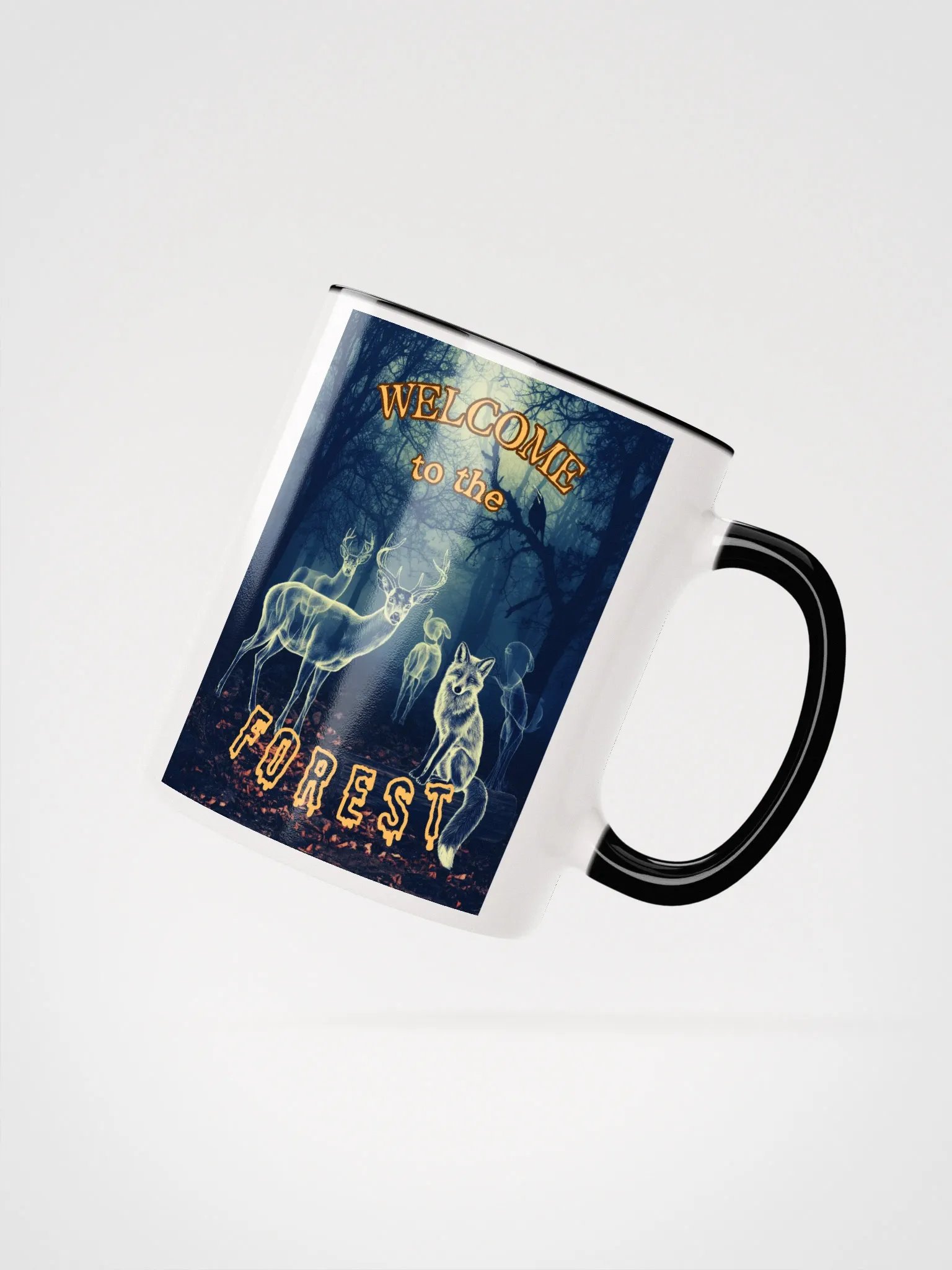 Ghostly Forest Creatures Ceramic Coffee Mug. product image (2)
