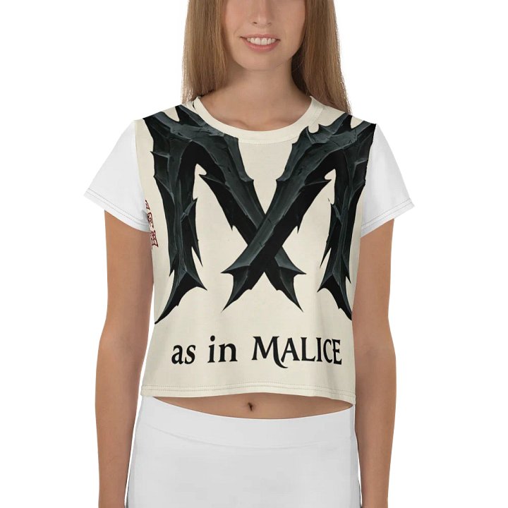 M as in malice print croptop tee product image (1)