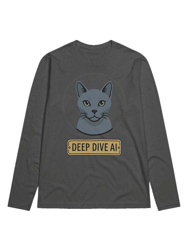 Deep Dive AI — Brass Plate Cat Emblem Long Sleeve (Unisex) product image (1)