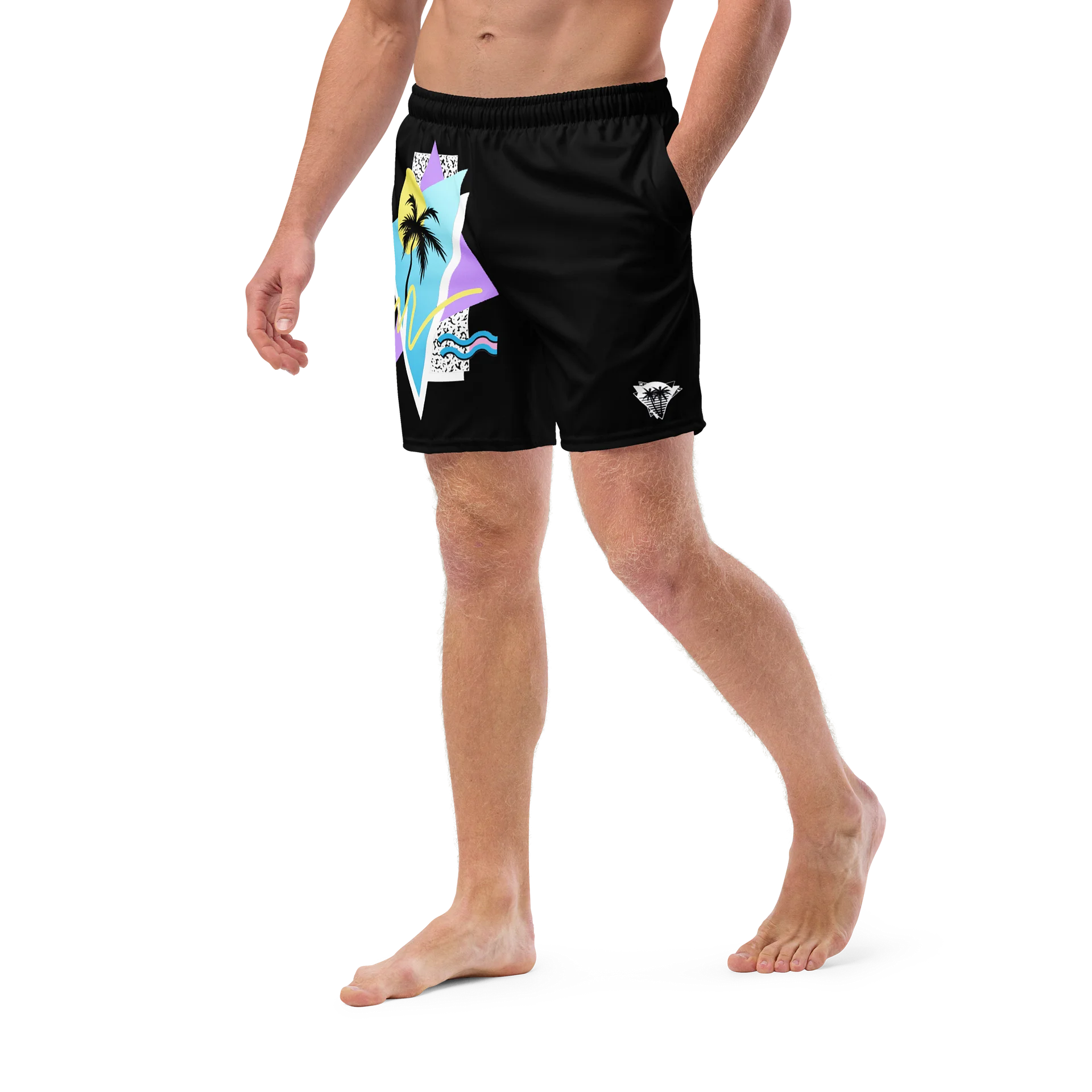 80s 90s PASTEL SURFBOARD SHORT SWIM TRUNKS product image (5)