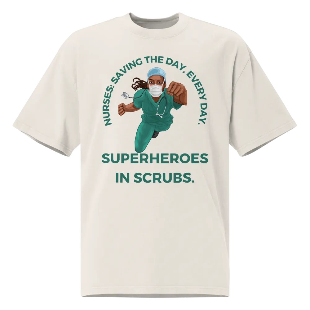 Superheroes in Scrubs Oversized Tee product image (2)