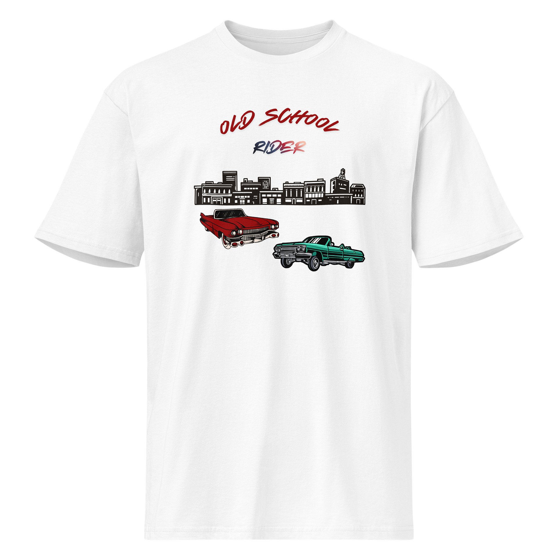 Old School Rider White Tee product image (1)
