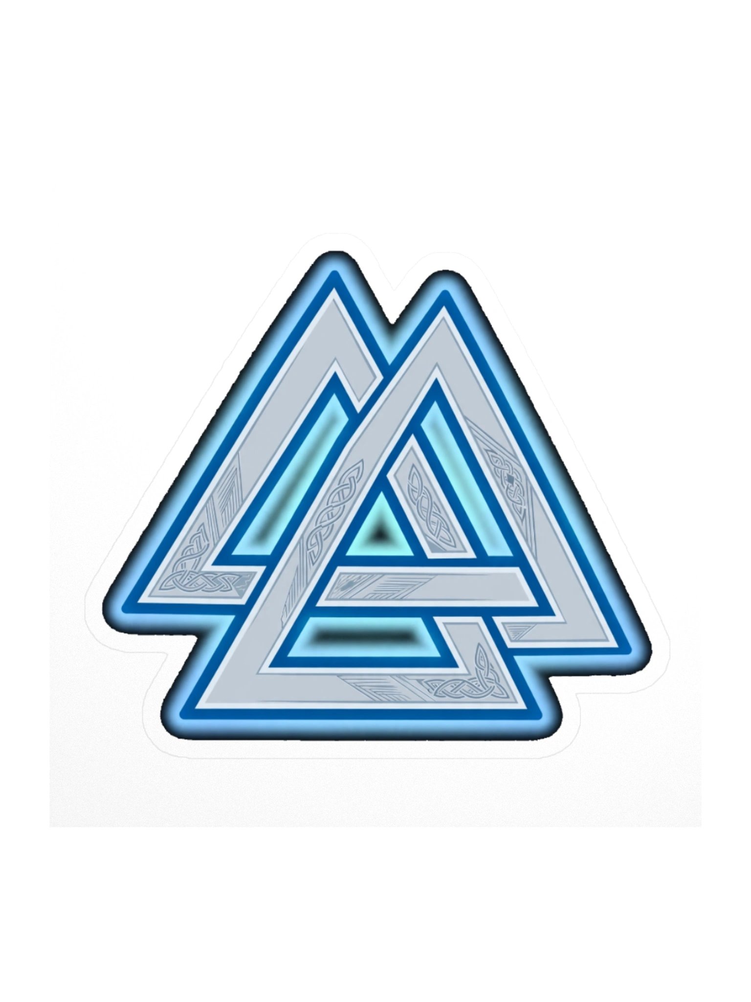 Minimal Valknut Sticker product image (1)