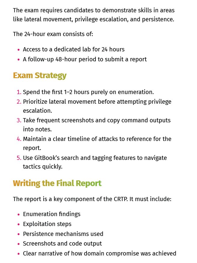 Certified Red Team Professional (CRTP) Study Notes & Guide (Unofficial) + FREE CHEAT SHEET product image (2)