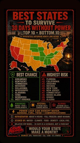30 days. No grid. No quick fix coming.

Which states are actually built to handle it?

We ranked all 50 based on water access...