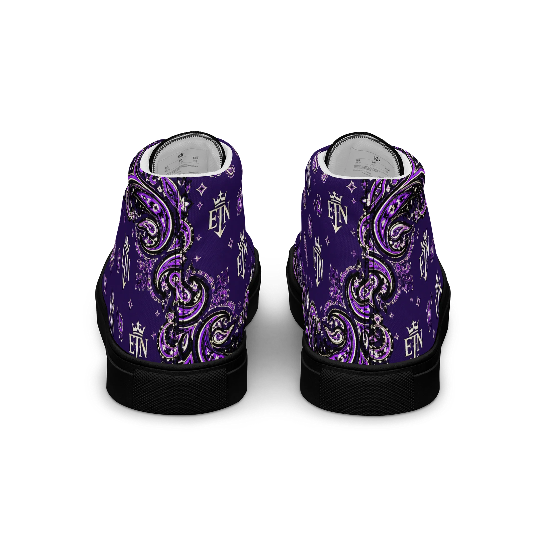 Royal Purple OG Elite Bandana Hi-Top Kanvas Shoes product image (4)