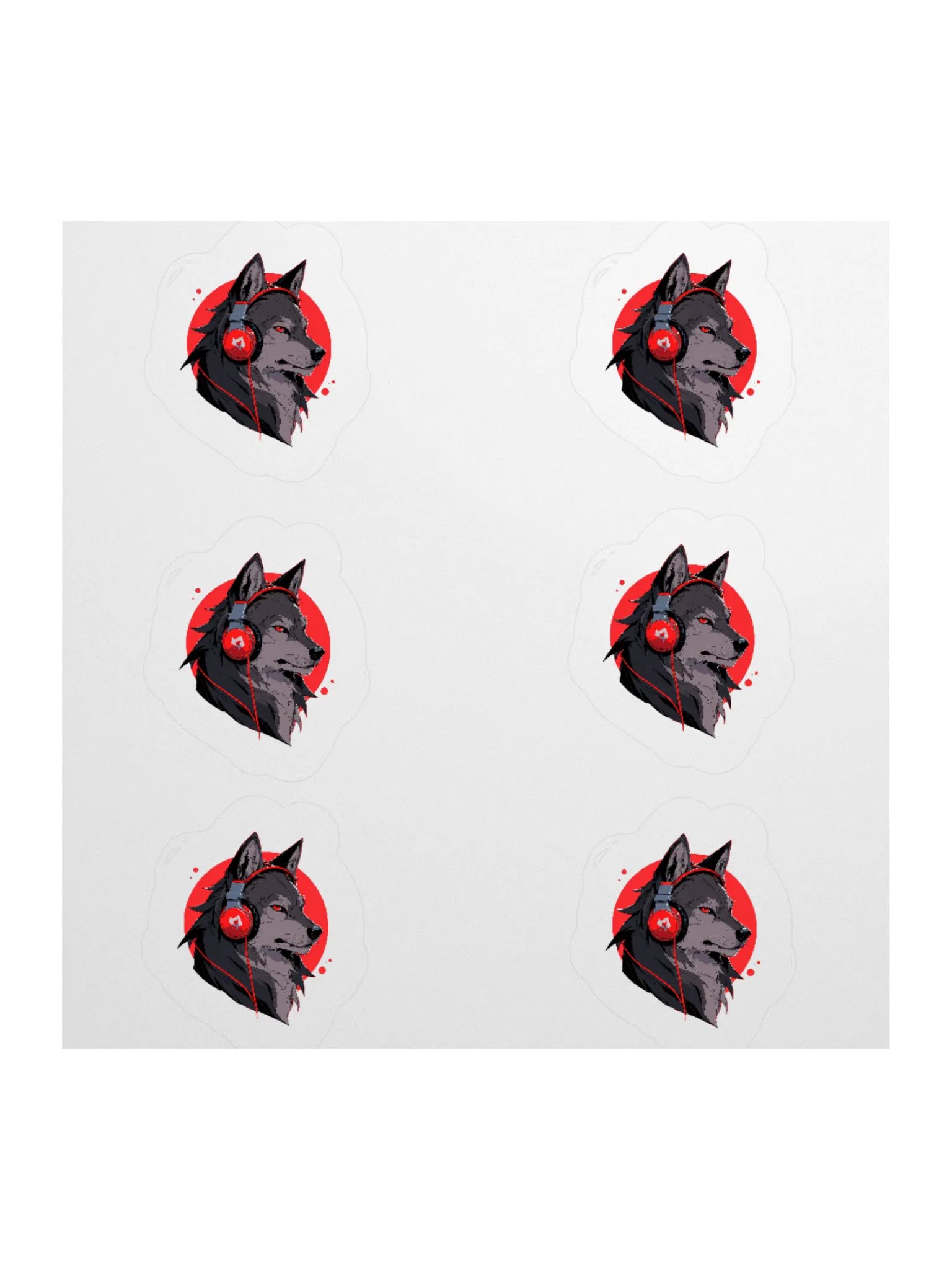 Wolf Beats Vinyl Stickers product image (2)