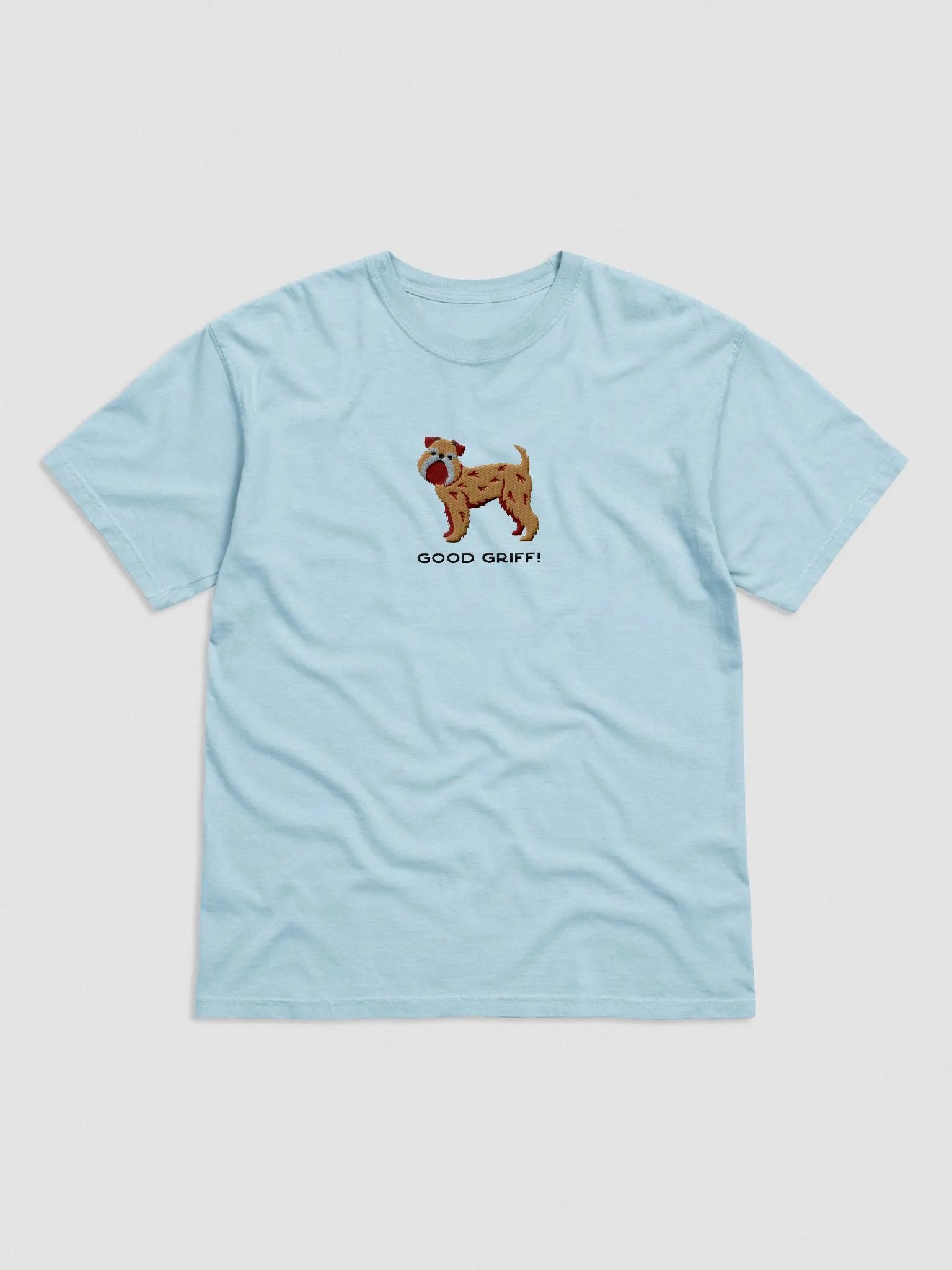 Good Griff T-Shirt(Embroidered) of a Brussels Griffon product image (4)