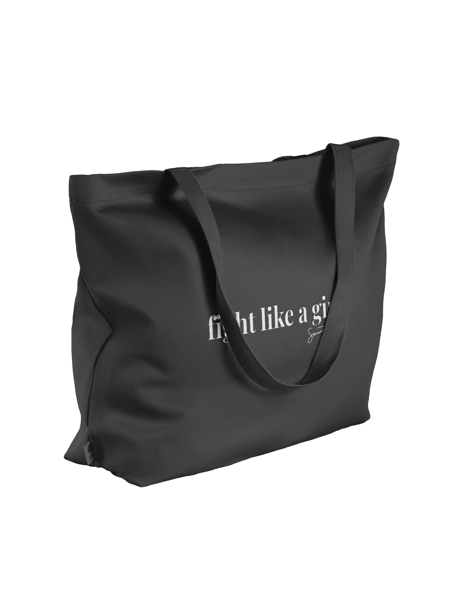Fight like a girl canvas eco tote bag product image (4)