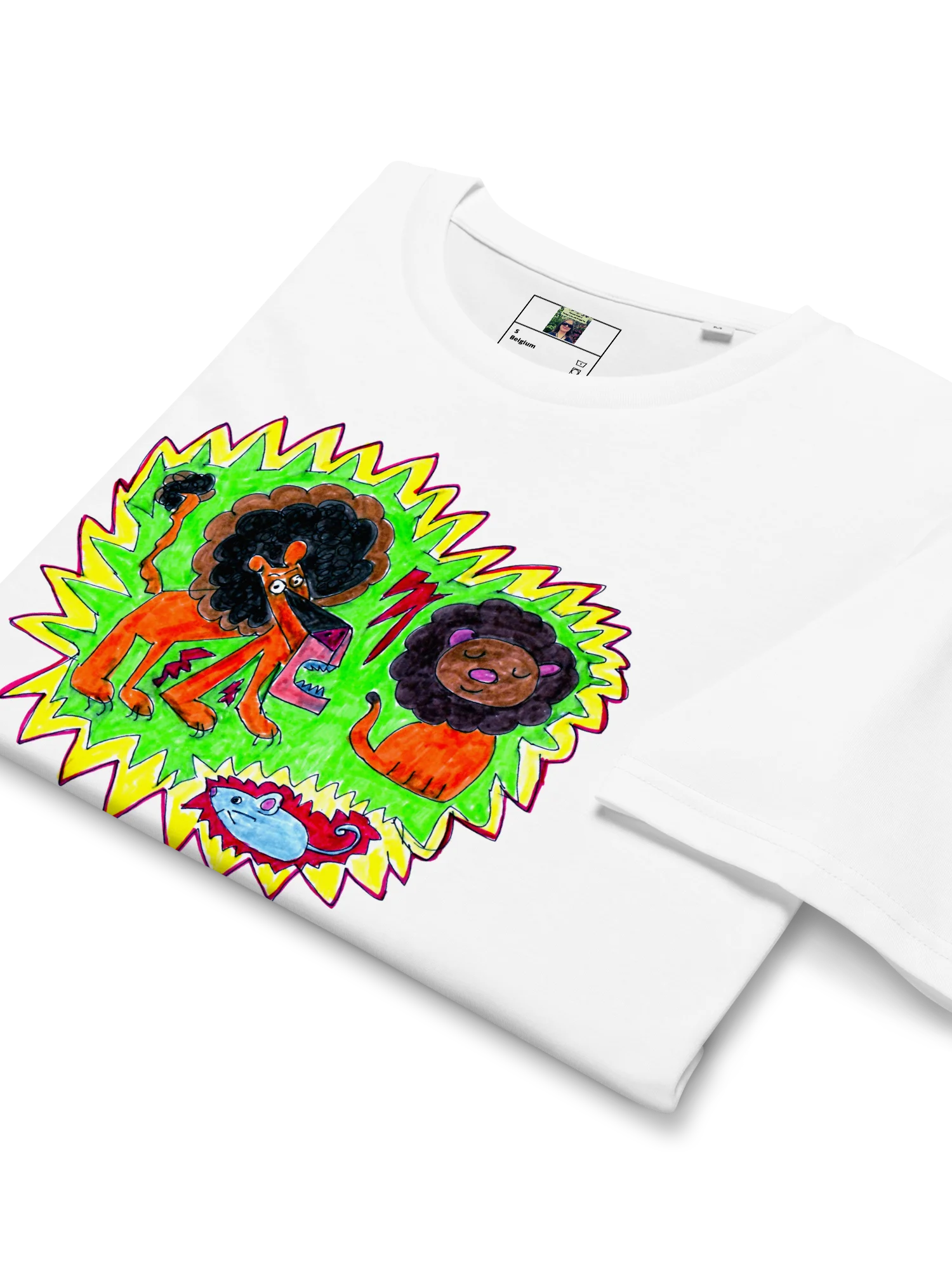 Lively Lions Organic T-Shirt product image (12)
