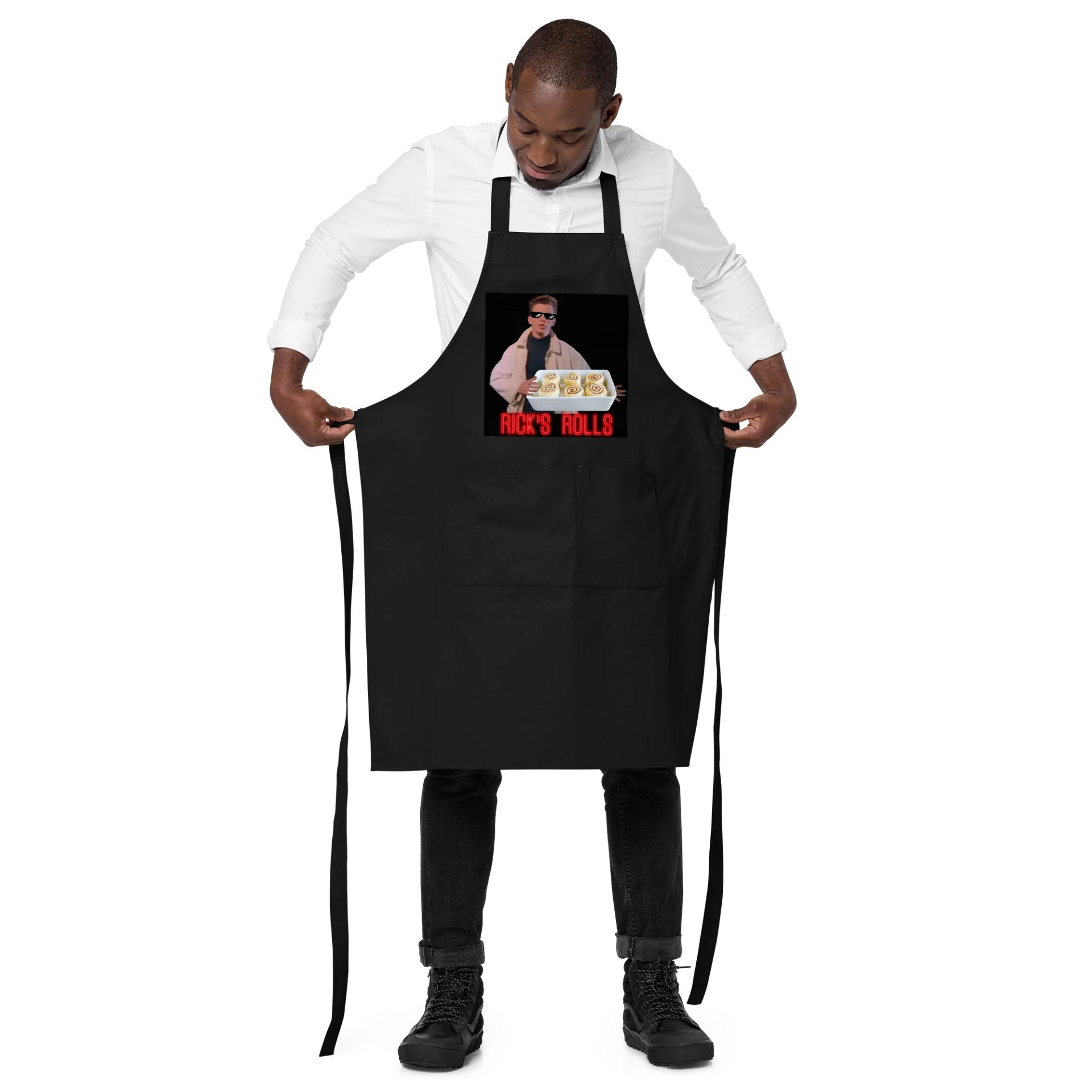Rick's Rolls apron product image (2)